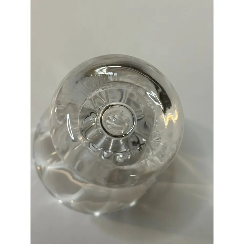 Dartington Crystal Shot Glass Cordial Ripple Edge Elegant Barware 3